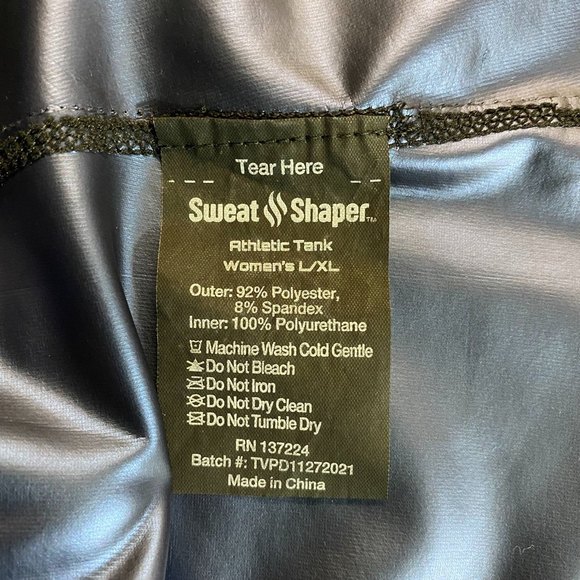 Sweat Shaper Athletic Tank Size L/XL Blue - Picture 8 of 8